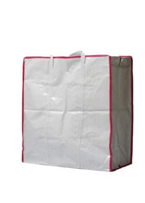 Big moving bag with top zipper to hold items